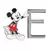 Disneyland Paris Pin's lettre E Mickey Mouse