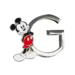 Disneyland Paris Pin's lettre G Mickey Mouse