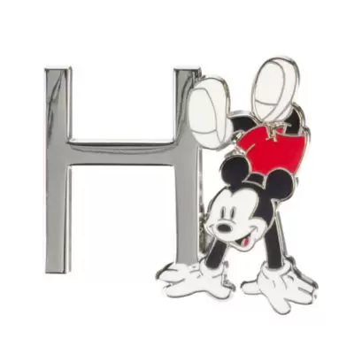 Mickey Alphabet (Disneyland Paris) - Disneyland Paris Pin\'s lettre H Mickey Mouse