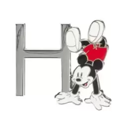 Disneyland Paris Pin's letter H Mickey Mouse