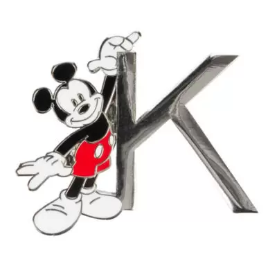 Mickey Alphabet (Disneyland Paris) - Disneyland Paris Pin\'s lettre K Mickey Mouse