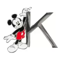 Disneyland Paris Pin's letter K Mickey Mouse