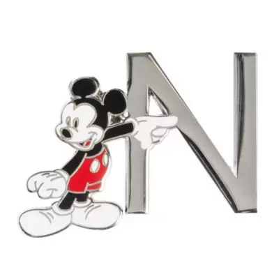 Mickey Alphabet (Disneyland Paris) - Disneyland Paris Pin\'s lettre N Mickey Mouse