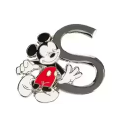 Disneyland Paris Pin's letter S Mickey Mouse