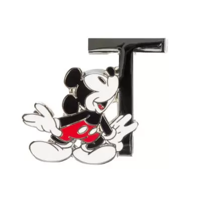 Mickey Alphabet (Disneyland Paris) - Disneyland Paris Pin\'s lettre T Mickey Mouse