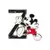 Disneyland Paris Pin's letter Z Mickey Mouse