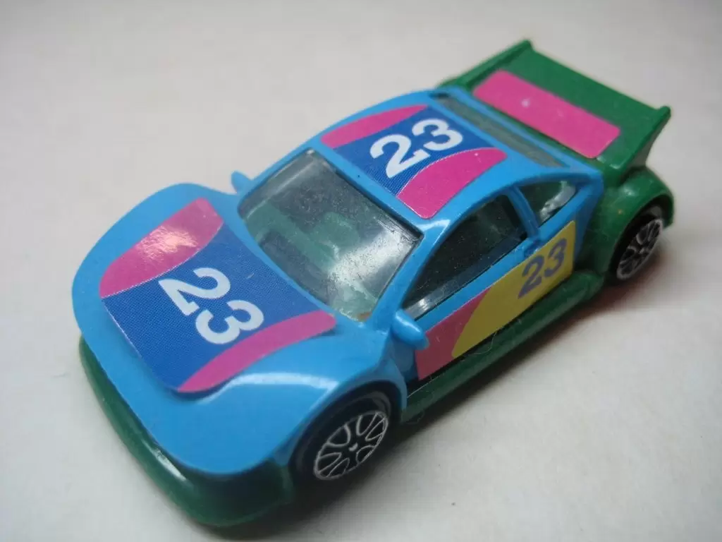 Kinder Race - Cars - 2008 - Blue and Pink racing car