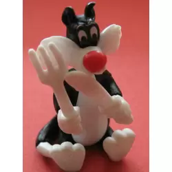 Sylvester with cutlery