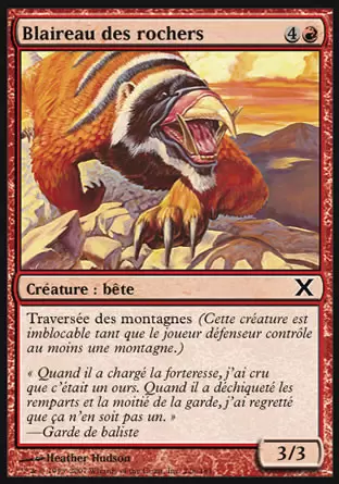 10ème Edition - Blaireau des rochers