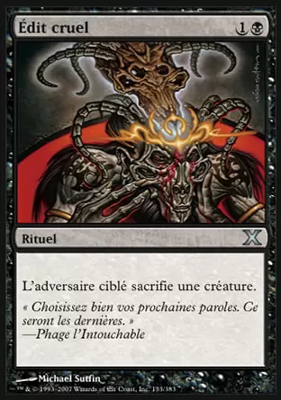 10ème Edition - Édit cruel