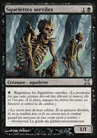 10ème Edition - Squelettes serviles
