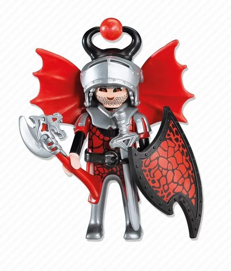RED DRAGON KNIGHT FIGURE for MEDIEVAL KNIGHTS KING CASTLE Playmobil 
