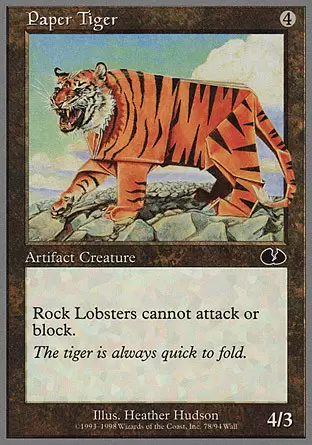 Unglued - Tigre en papier