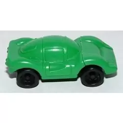 Green racing car