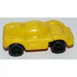 Yellow racing car