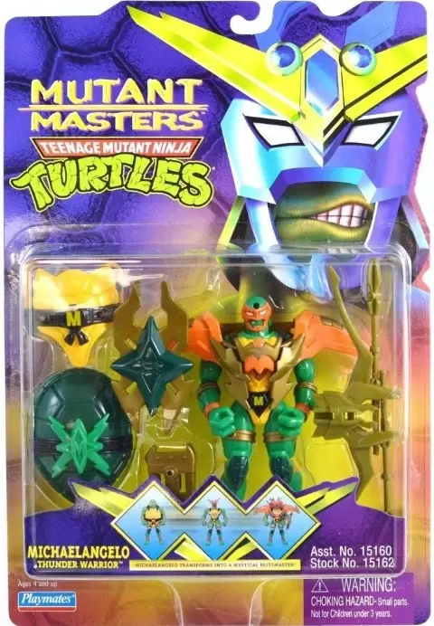 Vintage Teenage Mutant Ninja Turtles (TMNT) - Mutant Masters (Thunder Warrior Michaelangelo)