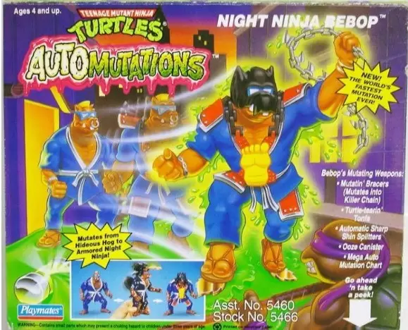 Vintage Teenage Mutant Ninja Turtles (TMNT) - Night Ninja Bebop