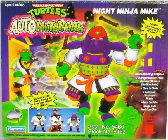 Vintage Teenage Mutant Ninja Turtles (TMNT) - Night Ninja Mike