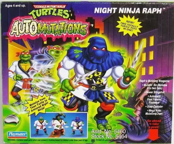 Vintage Teenage Mutant Ninja Turtles (TMNT) - Night Ninja Raph