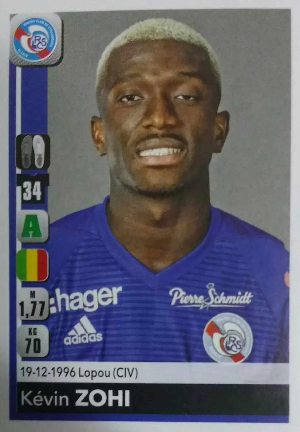 Championnat de France 2018-2019 - Kévin Zohi - RC Strasbourg Alsace