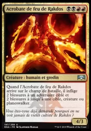 L\'allégeance de Ravnica - Acrobate de feu de Rakdos