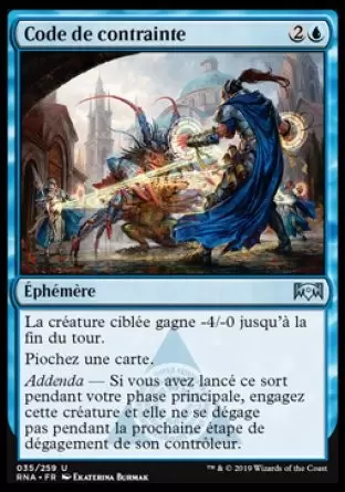 L\'allégeance de Ravnica - Code de contrainte