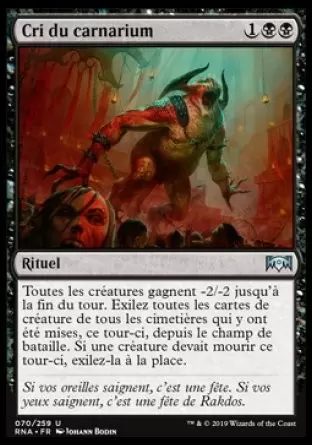 L\'allégeance de Ravnica - Cri du carnarium