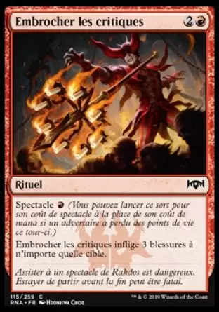 L\'allégeance de Ravnica - Embrocher les critiques