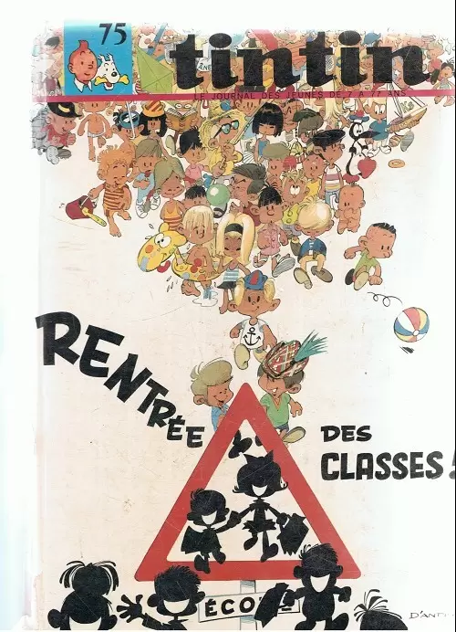 Recueil du journal de Tintin - Tintin Album du Journal N° 075