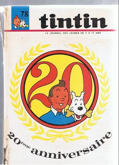 Recueil du journal de Tintin - Tintin Album du Journal N° 078