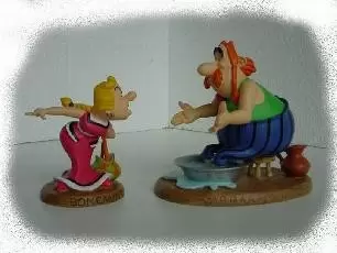 Statuettes Astérix - Le bain de pieds