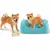 Mère et chiot Shiba Inu