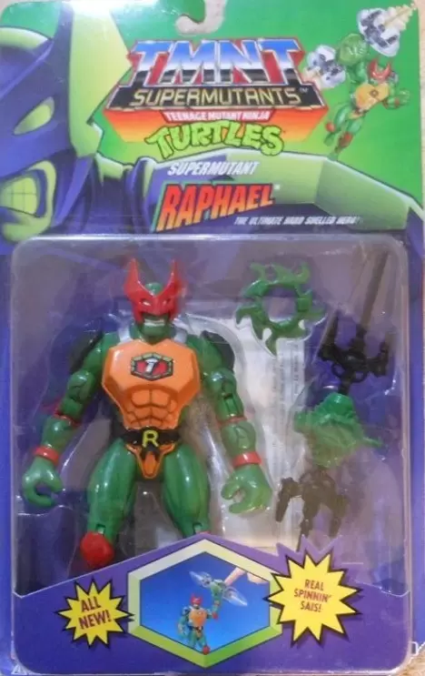 Vintage Teenage Mutant Ninja Turtles (TMNT) - Supermutants (Raphael)