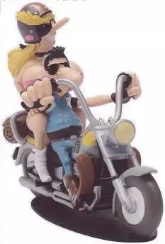 Figurines Joe Bar Team Série 1 - Esther BAG et James EPLOT sur leur HARLEY-DAVIDSON 1340 Low Rider