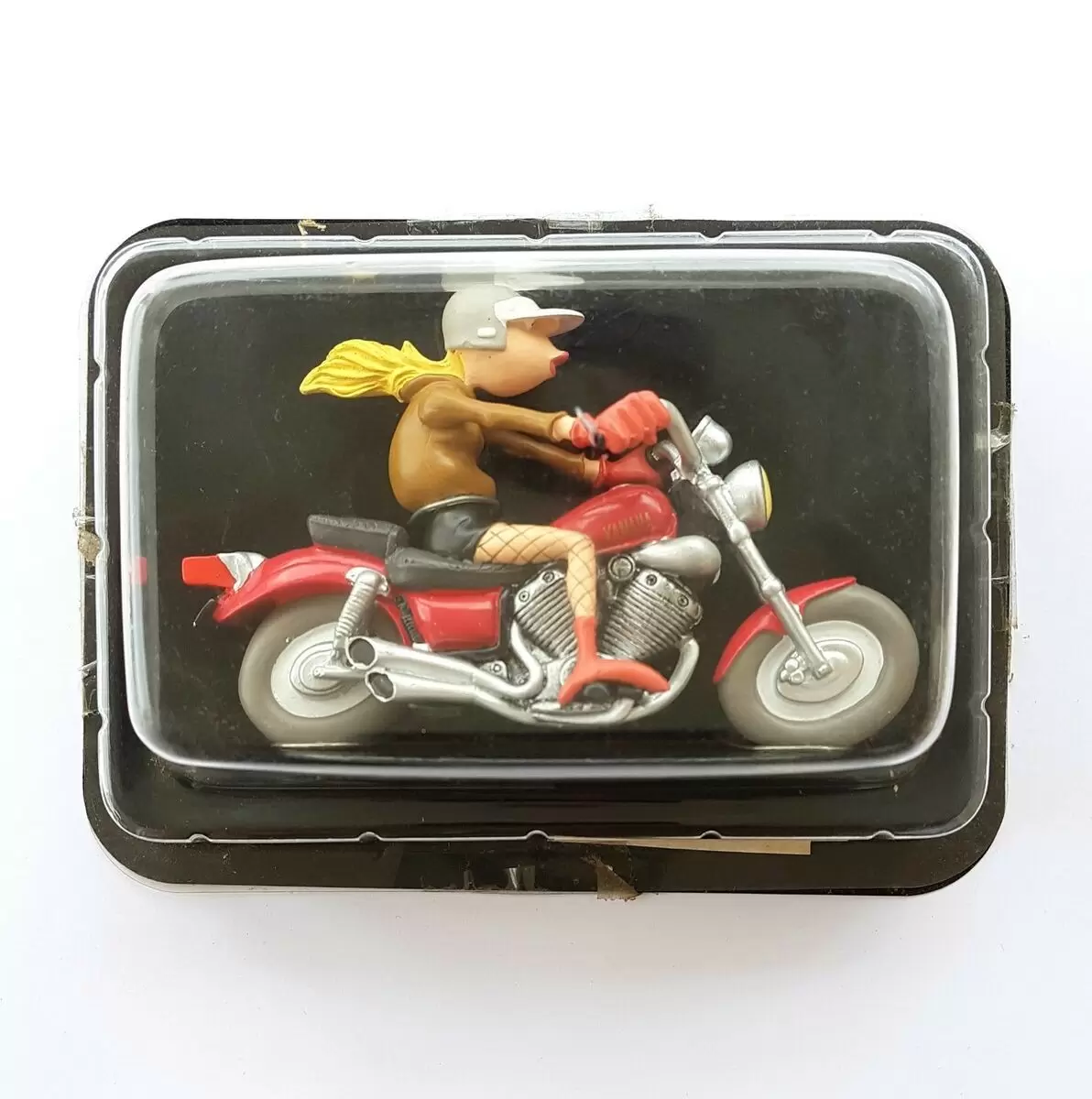 Figurines Joe Bar Team Série 1 - Eva NIKESSEBA sur sa YAMAHA 5 35 Virago 1988