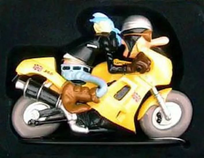 Figurines Joe Bar Team Série 1 - Jean MANCHZECK sur sa TRIUMPH 900 Daytona 1993