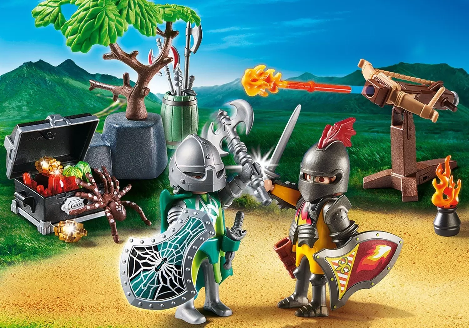 Grens ondernemen Schots Kights Fight Starter Pack - Playmobil Middle-Ages 70036