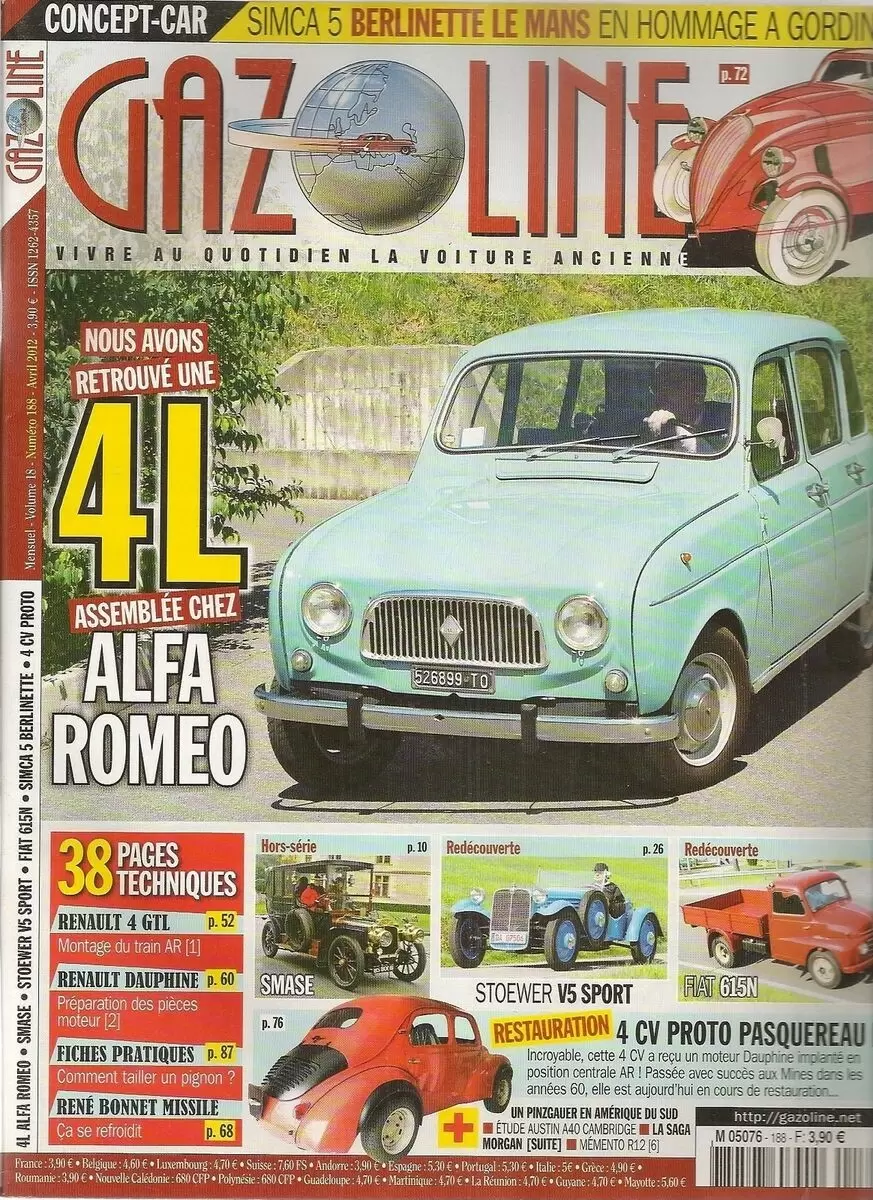 Gazoline - Magasine N° 188