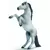 Mustang blanc se cabrant