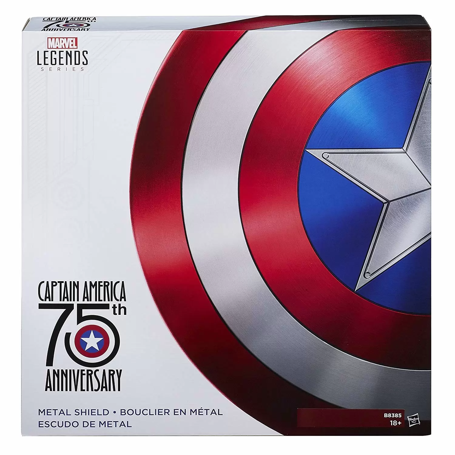 Marvel Legends Series Replica - Bouclier Captain America 75 ans