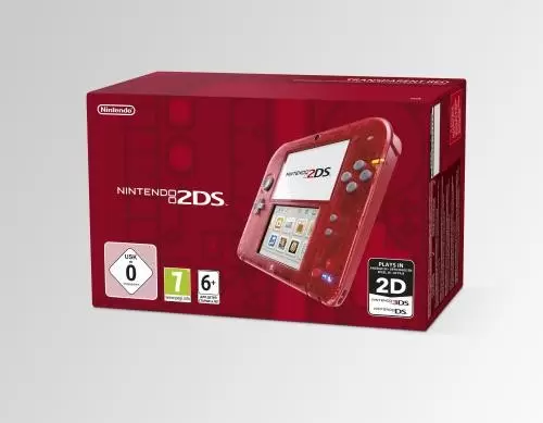 Matériel Nintendo 2DS - Nintendo 2DS - Rouge transparent