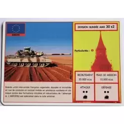 Europe - Division blindée AMX 30 B2