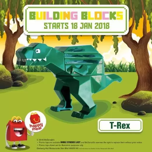 Happy Meal - Building Blocks 2018 - T-Rex