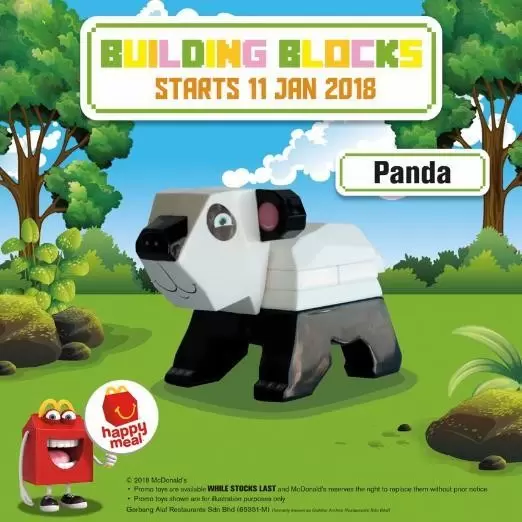 Happy Meal - Building Blocks 2018 - Panda