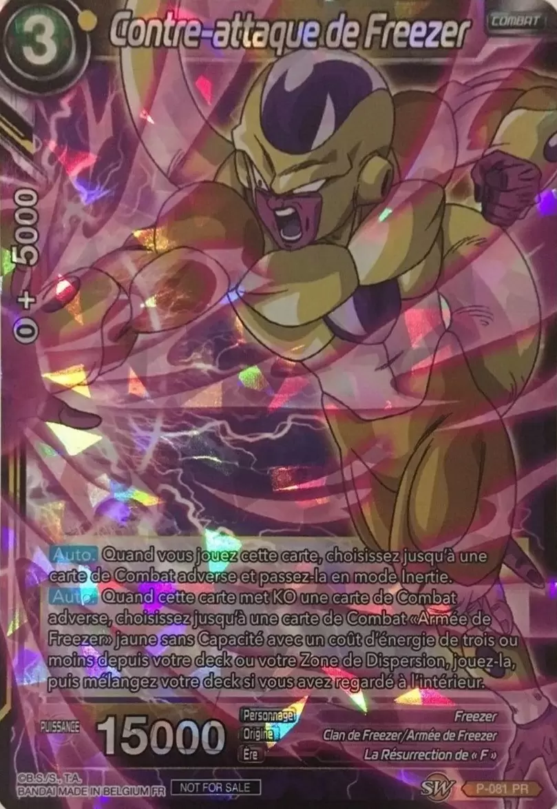 Dragon Ball Super Carte Promo FR - Contre-attaque de Freezer