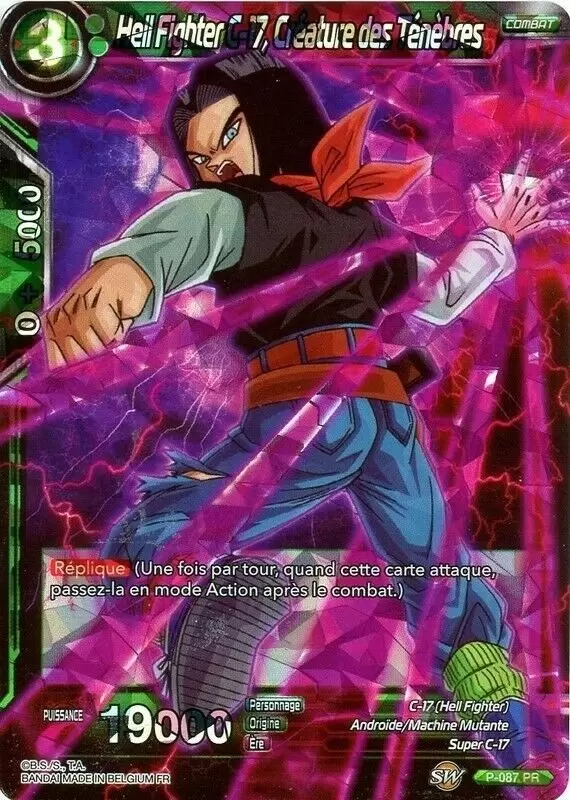 Dragon Ball Super Carte Promo FR - Hell Fighter C-17, Créature des Ténèbres