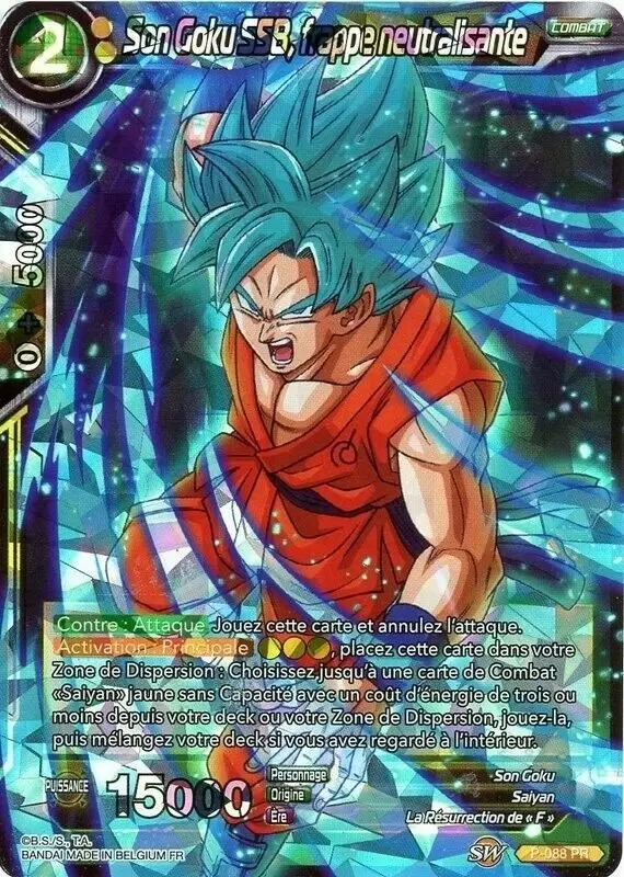 Dragon Ball Super Carte Promo FR - Son Goku SSB, frappe neutralisante
