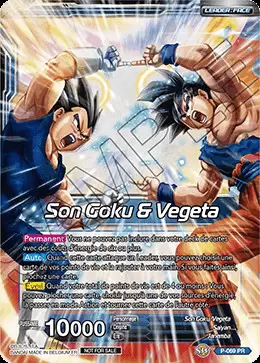 Dragon Ball Super Carte Promo FR - Son Goku & Vegeta // Gogeta, frappe miraculeuse