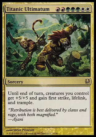 Duel : Ajani Vs Nicol Bolas - Ultimatum titanesque