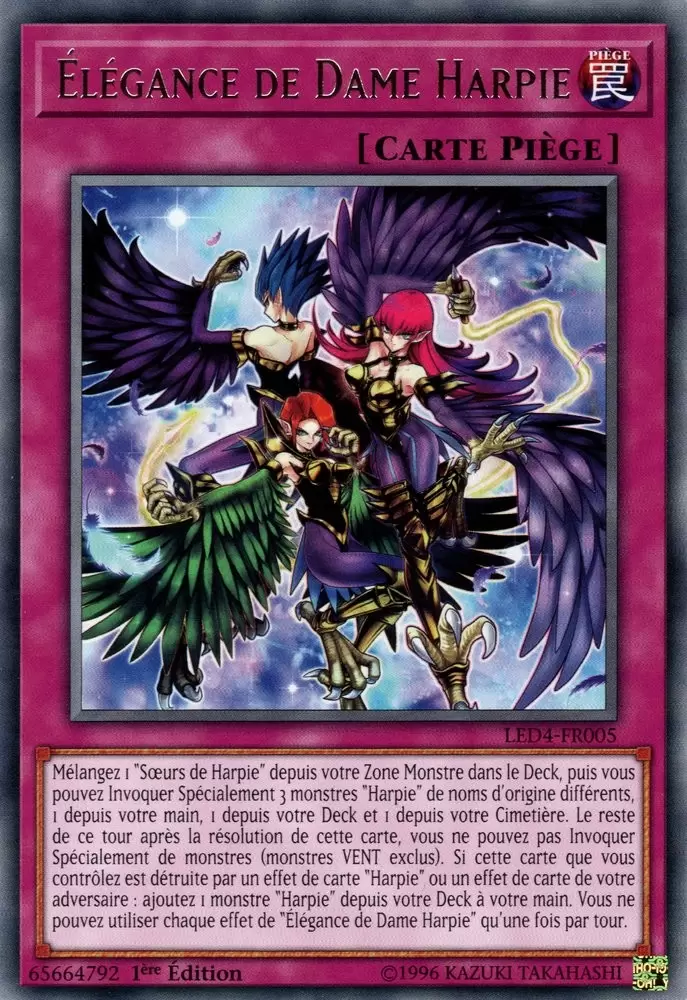 Pack du Duelliste - Les Duellistes Légendaires - Les Soeurs de la Rose LED4 - Élégance de Dame Harpie